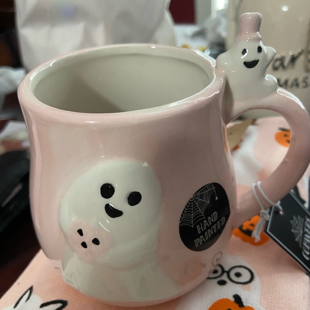 Pink Ghost Coffee Mug